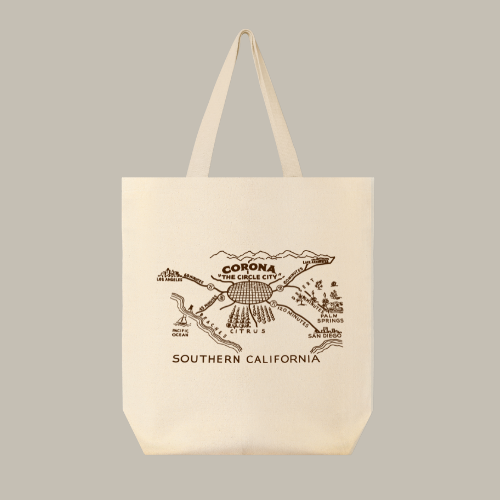 Corona Map Tote Bag