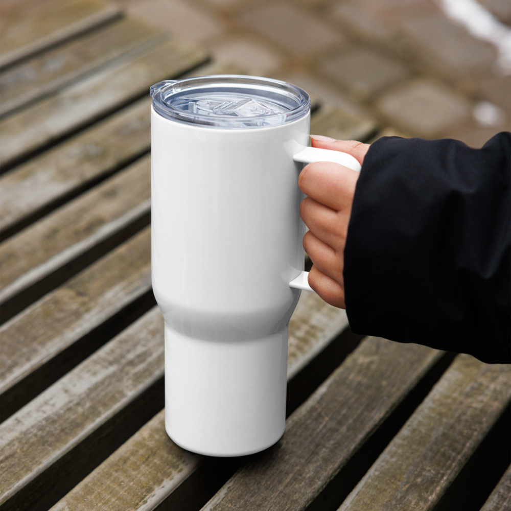 Lemon Tumbler mug with a handle
